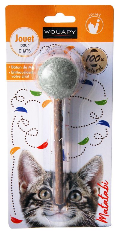 Wouapy - Jouet Sucette avec Herbe à Chat et Matatabi pour Chat Image numéro 1 Wouapy - Jouet Sucette avec Herbe à Chat et Matatabi pour Chat Image numéro 1