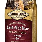 Carnilove - Croquettes Sterilised Agneau et Sanglier pour Chat image number null