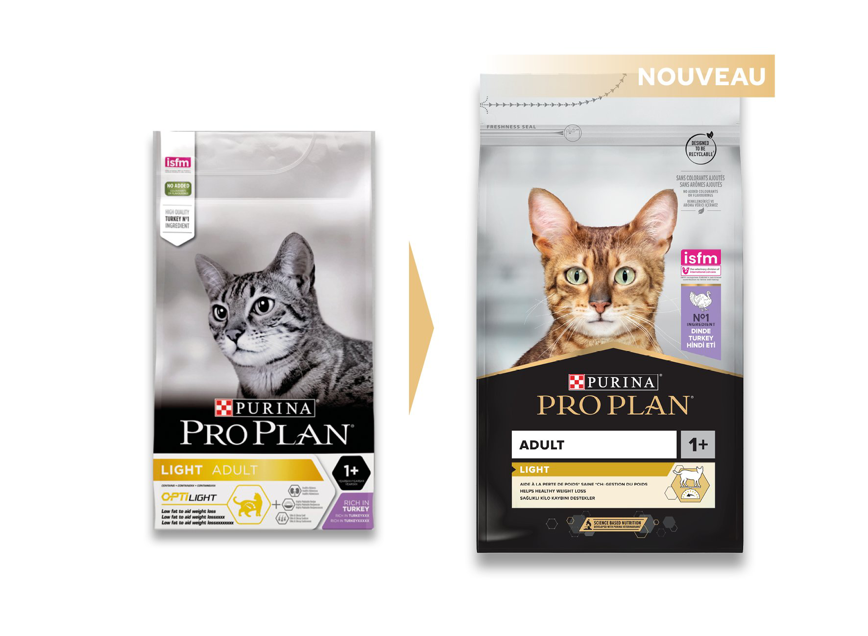 Pro Plan - Croquettes Light &agrave; la Dinde pour Chat Adulte - 1,5Kg Image num&eacute;ro 3