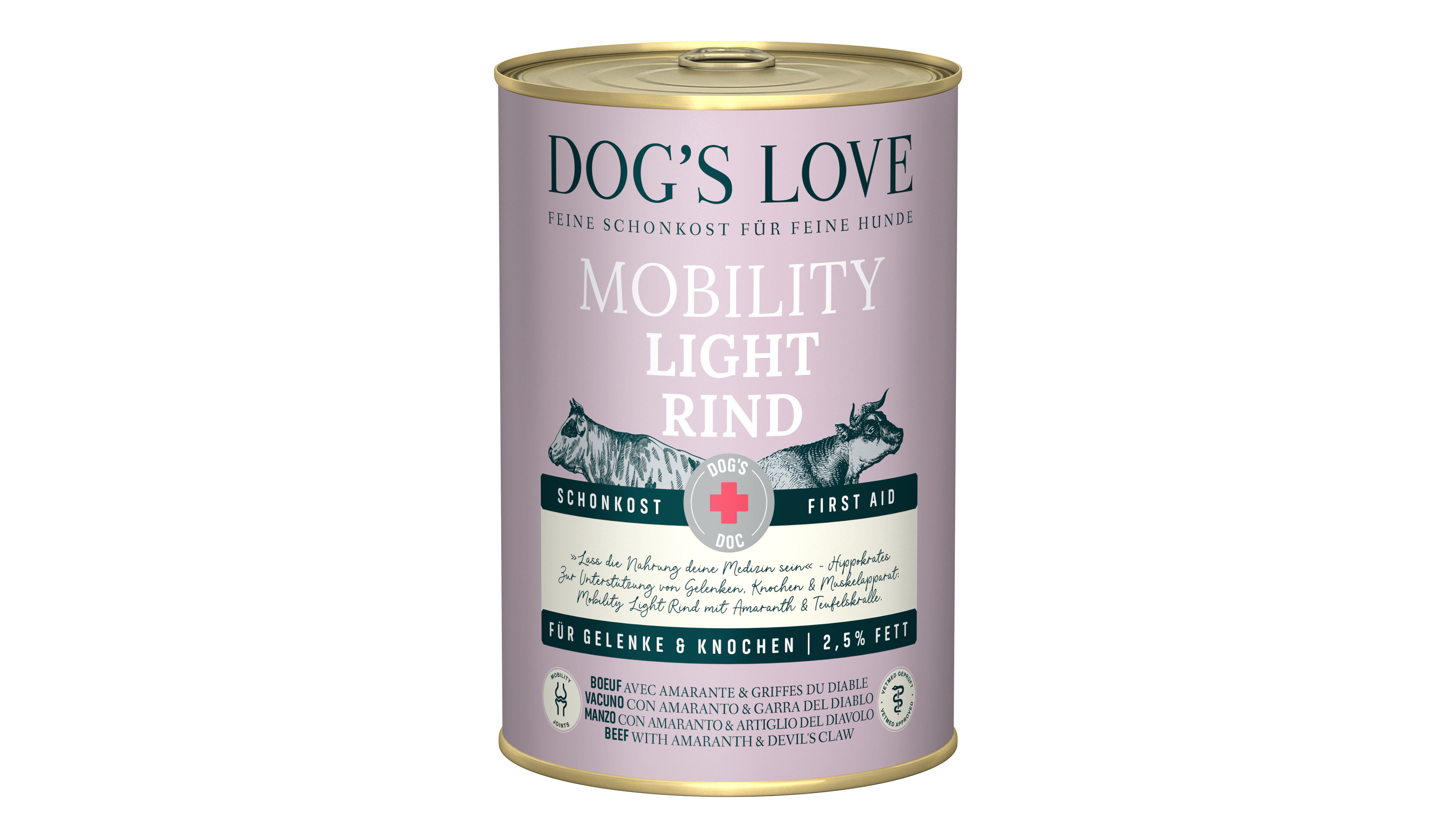 Dog's Love - Pat&eacute;e All&eacute;g&eacute;e au Boeuf pour Chiens - 400g Image num&eacute;ro 1