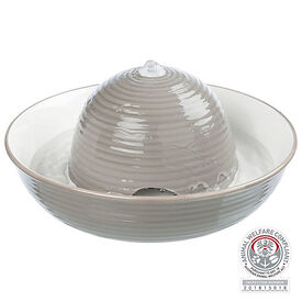Trixie - Fontaine à Boire Vital Flow en Céramique gris/blanc - 1.5 l / 28 x 12 cm