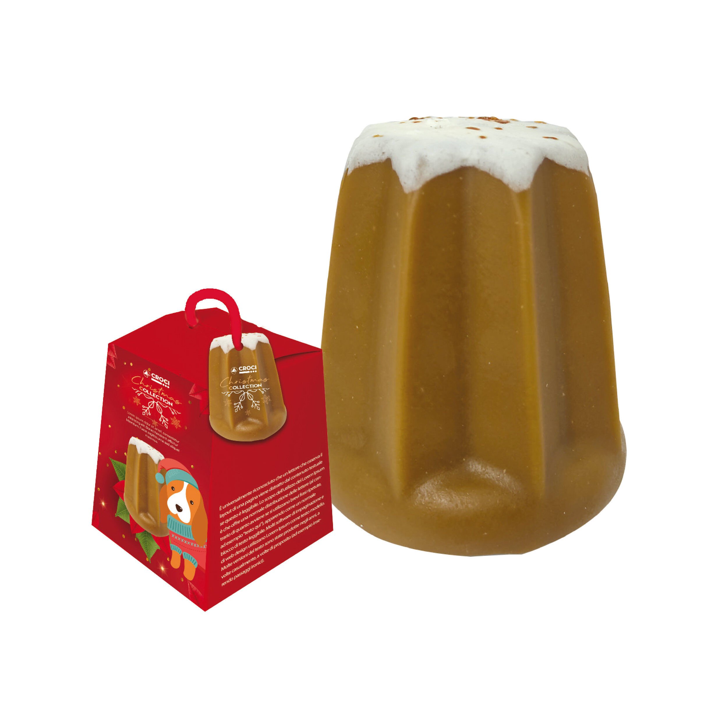 Croci - Friandises SNACK XMAS PANDORO pour Chiens -7,5CM Image num&eacute;ro 1