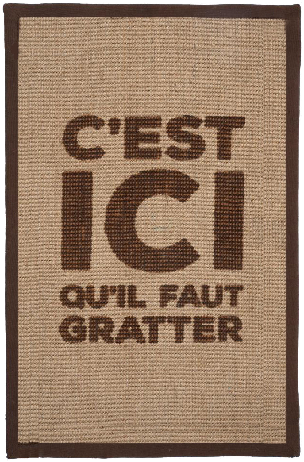 Wouapy - Tapis Griffoir Rectangle Marron pour Chats - 60x38cm Image num&eacute;ro 1
