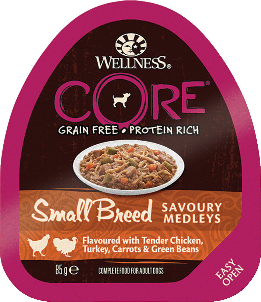 Wellness CORE - Repas Savoury Medleys Poulet et Dinde pour Chien Petite Race - 85g Image num&eacute;ro 1