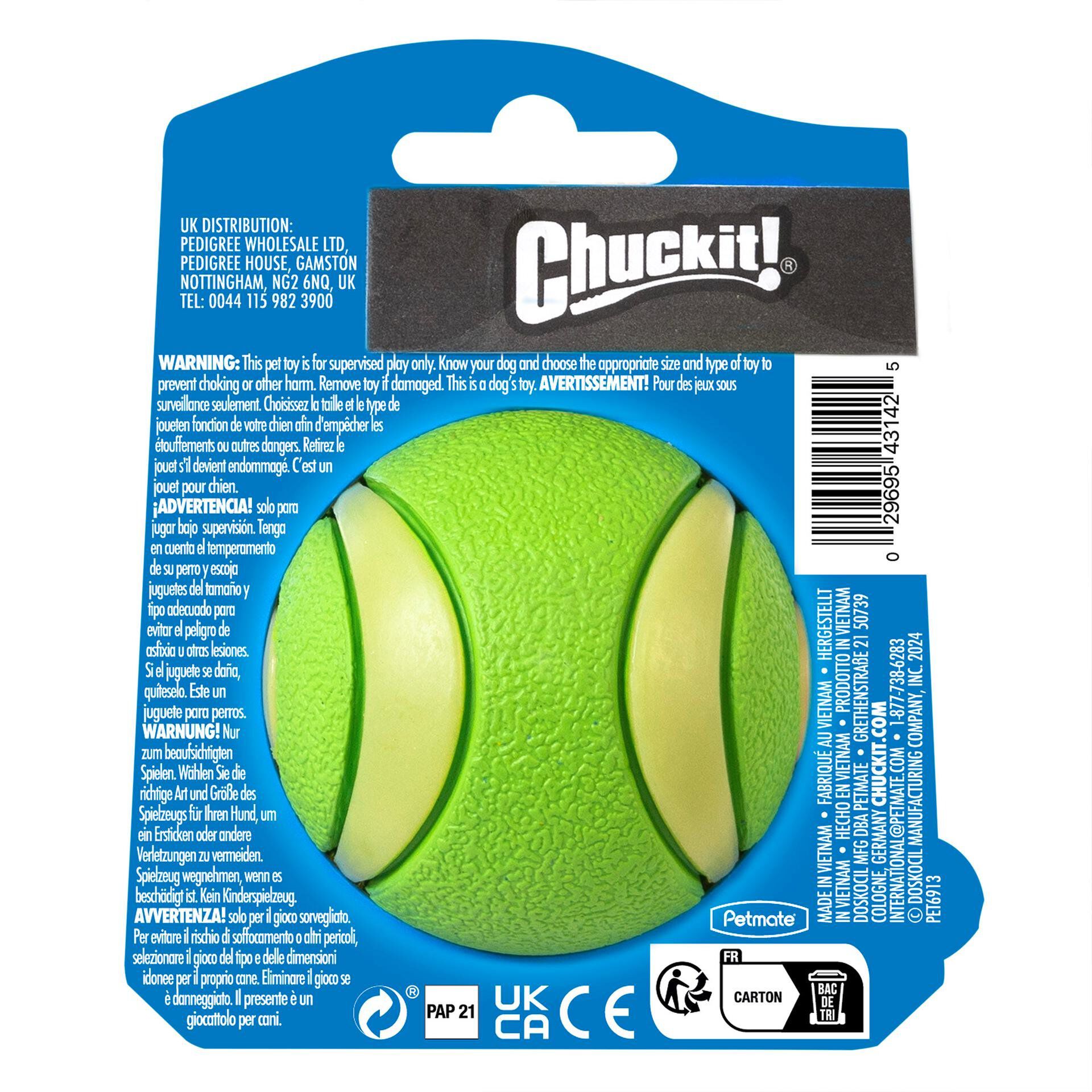 ChuckIt! - Balle Max Glow Ultra Squeaker Ball - M Image num&eacute;ro 3