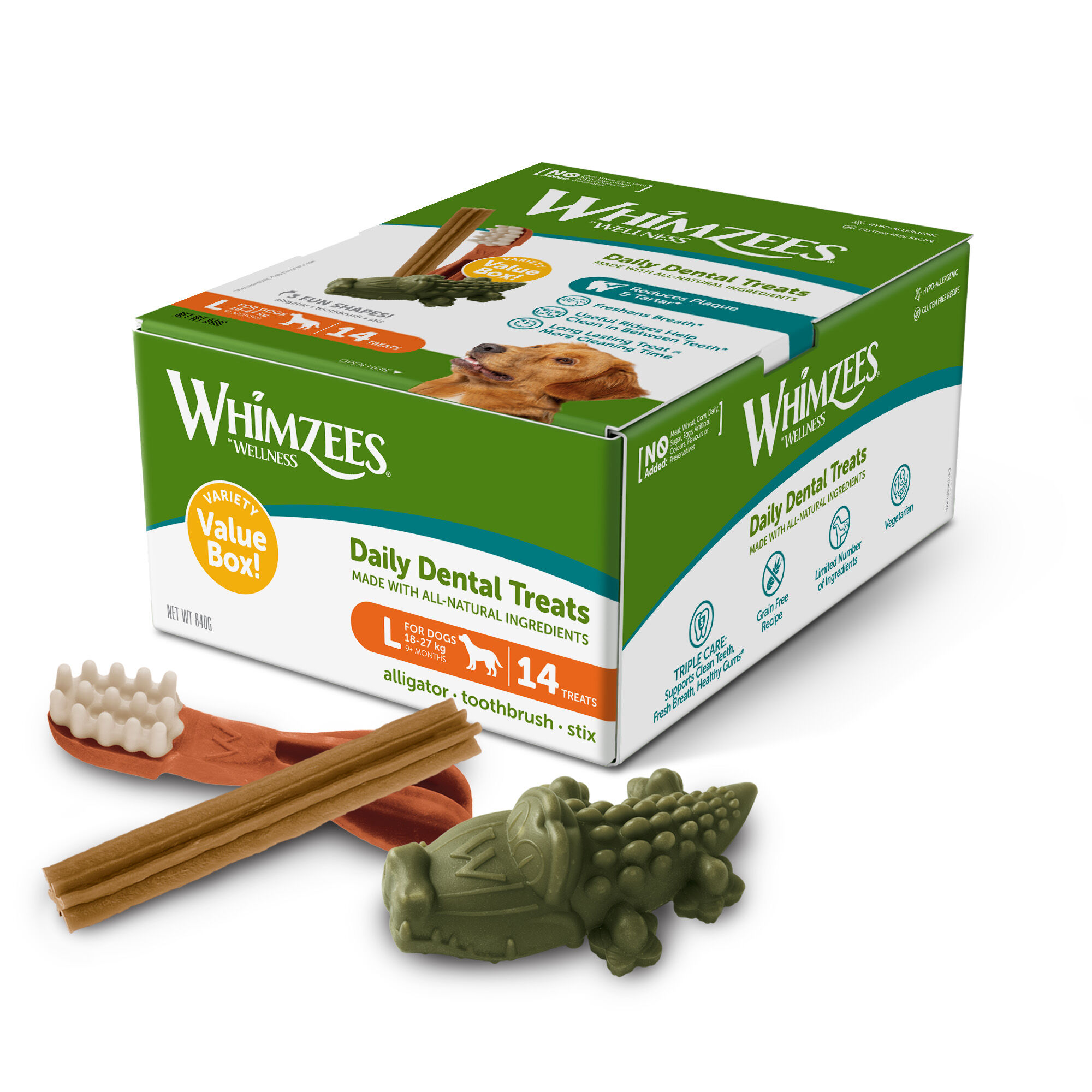 Whimzees - Friandises Daily Dental Treats Value Box pour Chiens - L Image num&eacute;ro 2