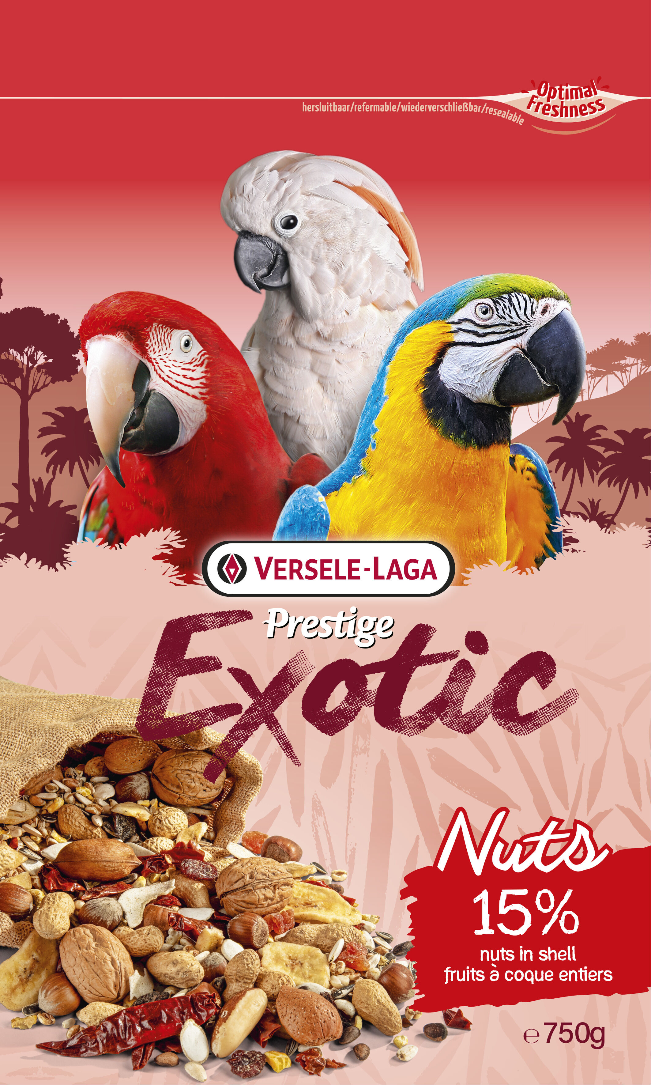 Versele Laga - M&eacute;lange de Graines Exotic Nuts pour Perroquet - 750g Image num&eacute;ro 2