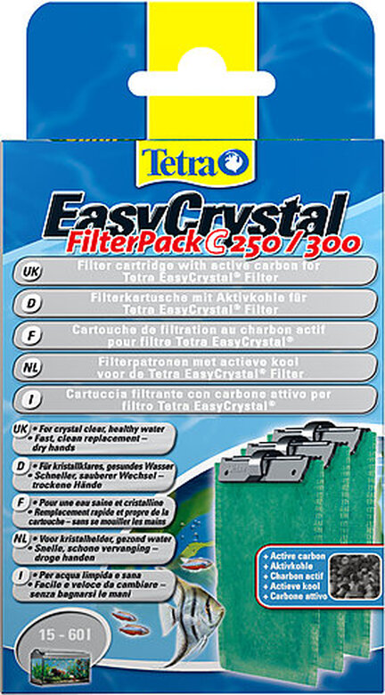 Tetra - Cartouche de Filtration au Charbon EasyCrystal FilterPack C 250/300 pour Filtre Tetra EasyCrystal image number null