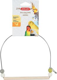 Zolux - Balançoire en Bois Cadre Fer pour Perruche