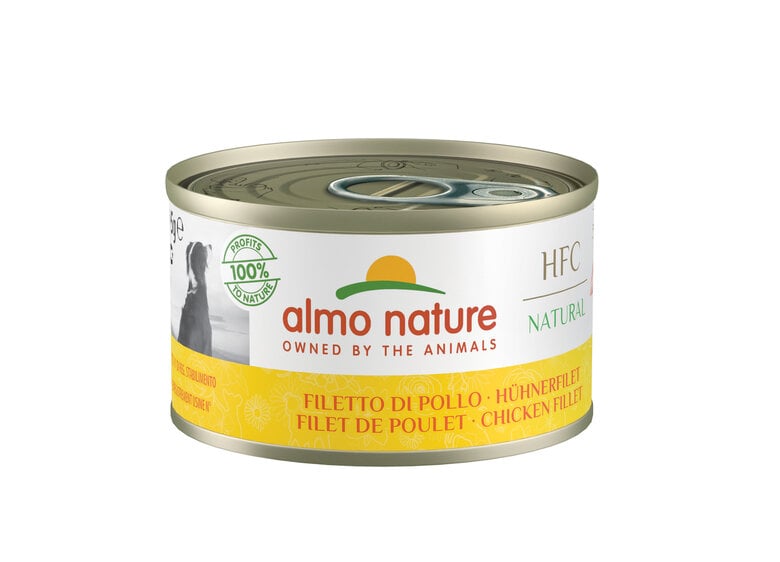 Almo Nature - Pâtée en Boîte HFC Filet de Poulet pour Chiens - 95g Image numéro 1 Almo Nature - Pâtée en Boîte HFC Filet de Poulet pour Chiens - 95g Image numéro 1