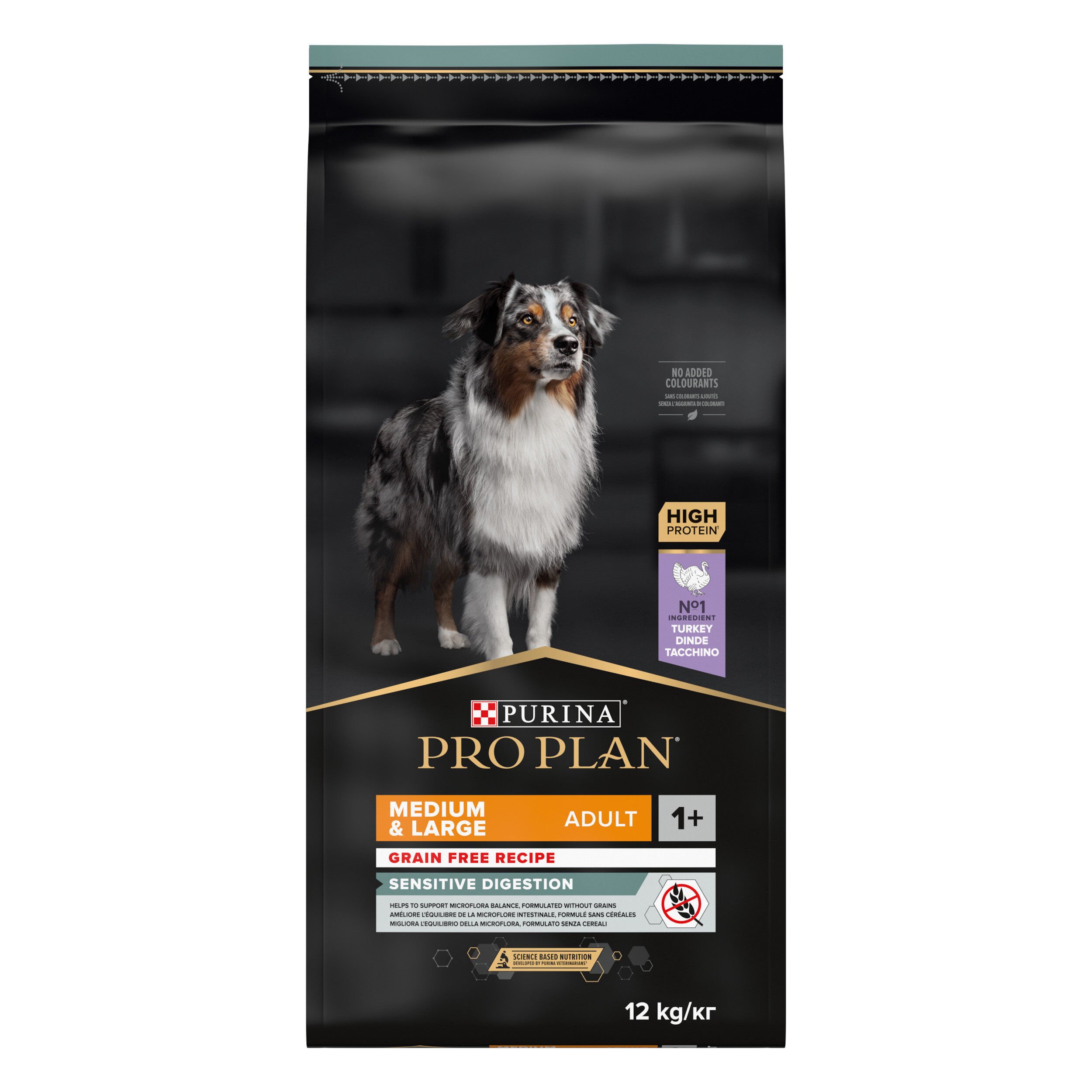 Pro Plan - Croquettes OPTIAGE Medium & Large Adult Sans C&eacute;r&eacute;ales Dinde pour Chien - 12Kg Image num&eacute;ro 1