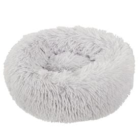 Animalis - Coussin Donut Fourrure Gris pour Chien et Chat - 40cm