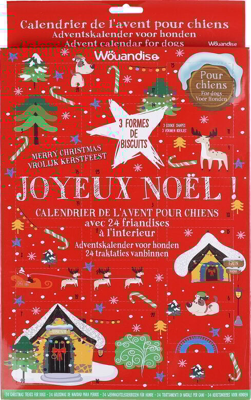 Wouandise - Calendrier de l'Avent pour Chien - 200g Image numéro 1 Wouandise - Calendrier de l'Avent pour Chien - 200g Image numéro 1