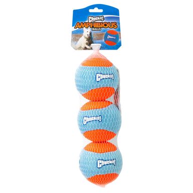 ChuckIt! - Pack 3 Balles Amphibious Balls pour Chiens - M
