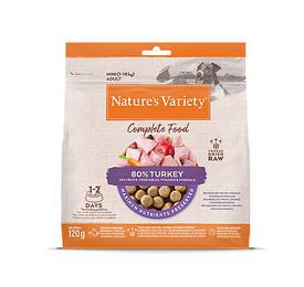 Nature's Variety - Bouchées Complete Freeze Dried Food Dinde pour Chiens - 120g