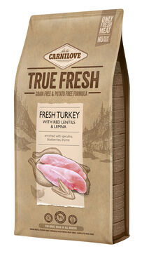 Carnilove - Croquettes True Fresh Adult à la Dinde pour Chiens - 11,4Kg