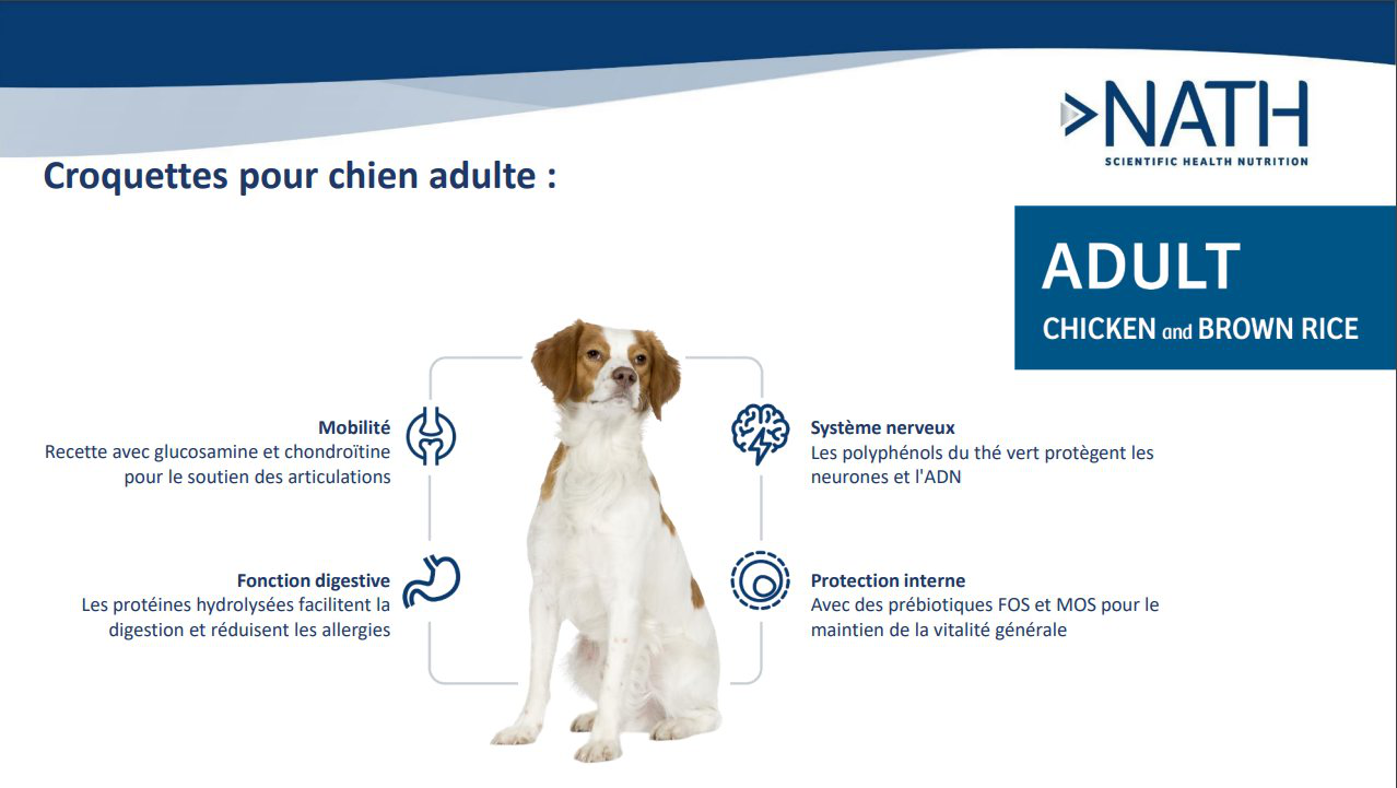 Nath - Croquettes Maxi Adult au Poulet Pour Chien - 3Kg Image num&eacute;ro 4