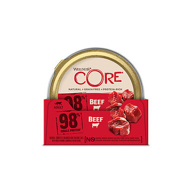 Wellness CORE - Repas Complet Naturel au Bœuf pour Chat - 85g