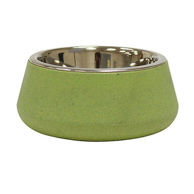 Croci - Bol en Bamboo et Acier TIERRA Vert pour Chien