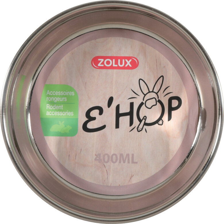 Zolux - Bol Inox Ehop Rose pour Rongeur - 400ml Image numéro 1 Zolux - Bol Inox Ehop Rose pour Rongeur - 400ml Image numéro 1