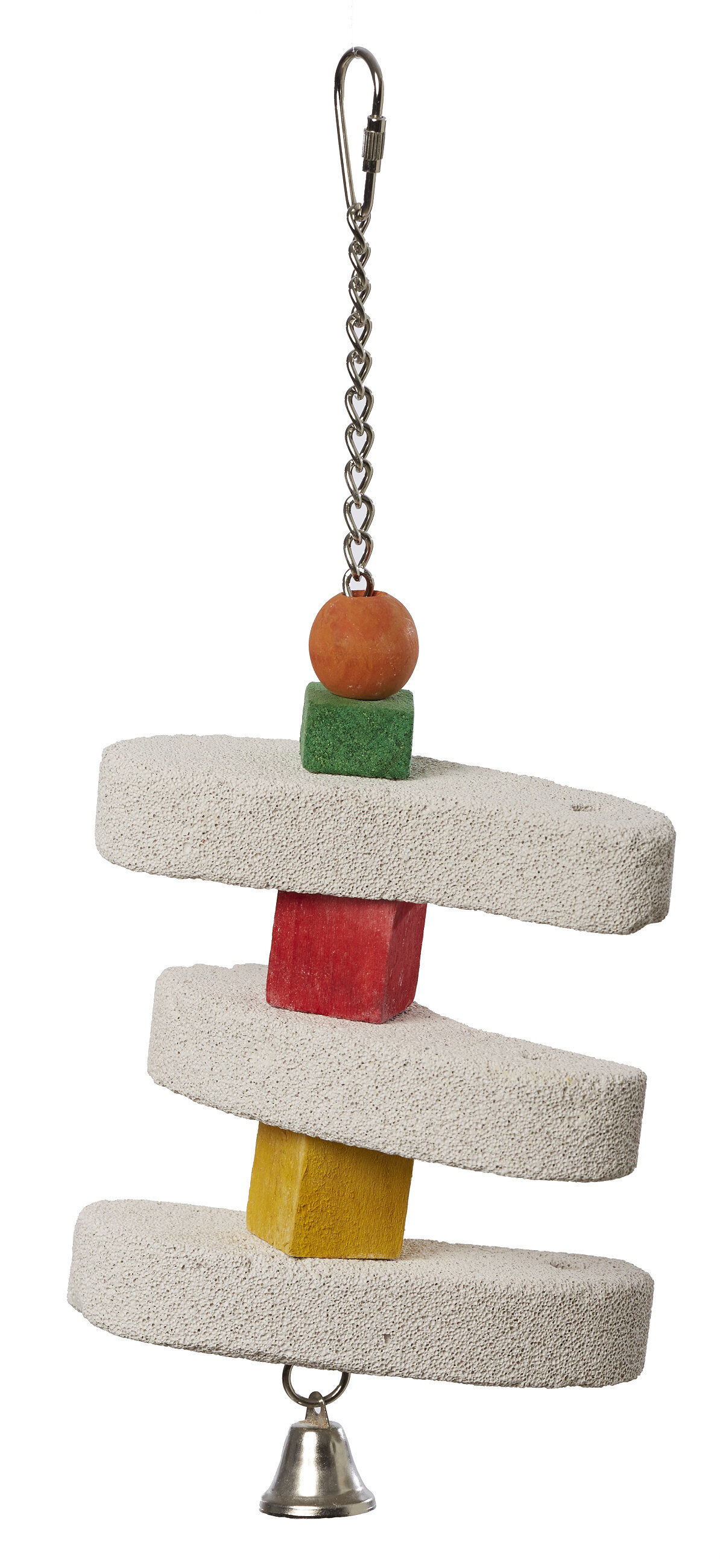 United Bird - Jouet &agrave; Suspendre Pierre Ponce pour Perruche - 32cm Image num&eacute;ro 1