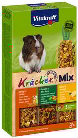 Vitakraft - Friandises Kräcker Trio-Mix au Citron et Orange pour Cochons d'Inde - x3