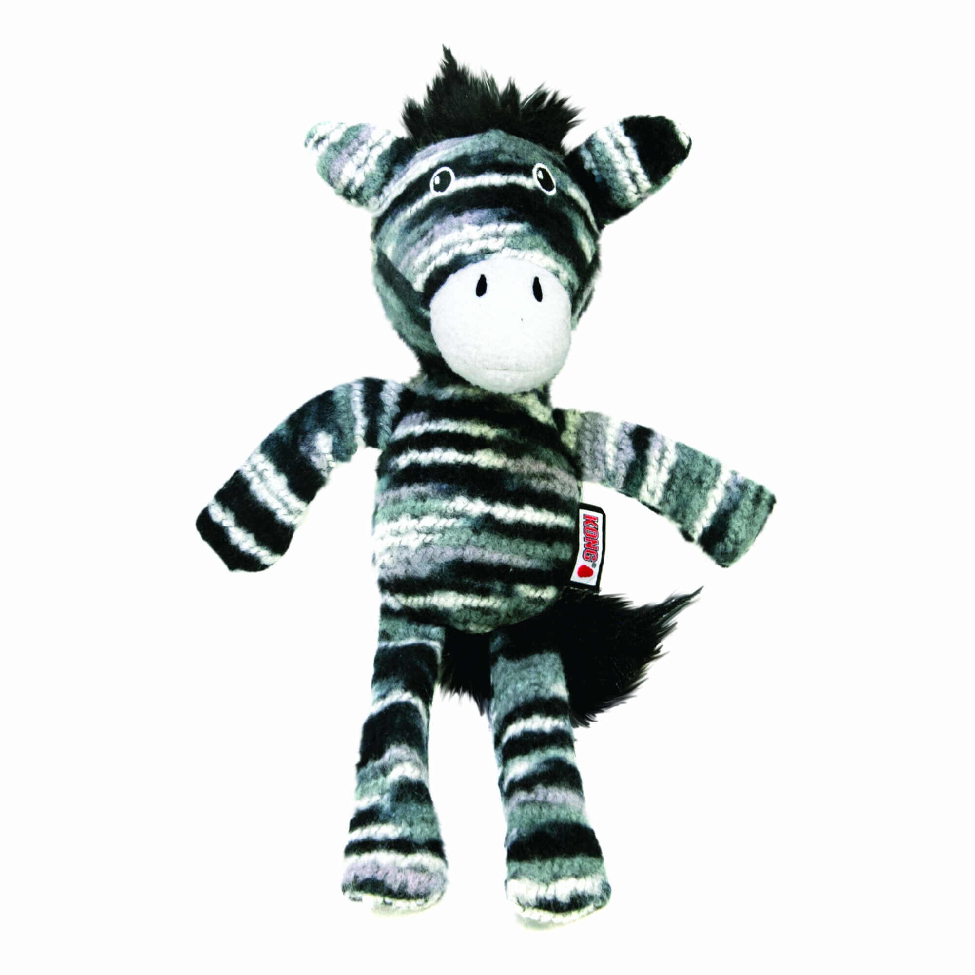 KONG - Peluche Yarnimals Zebra Z&egrave;bre pour Chien - S/M Image num&eacute;ro 1