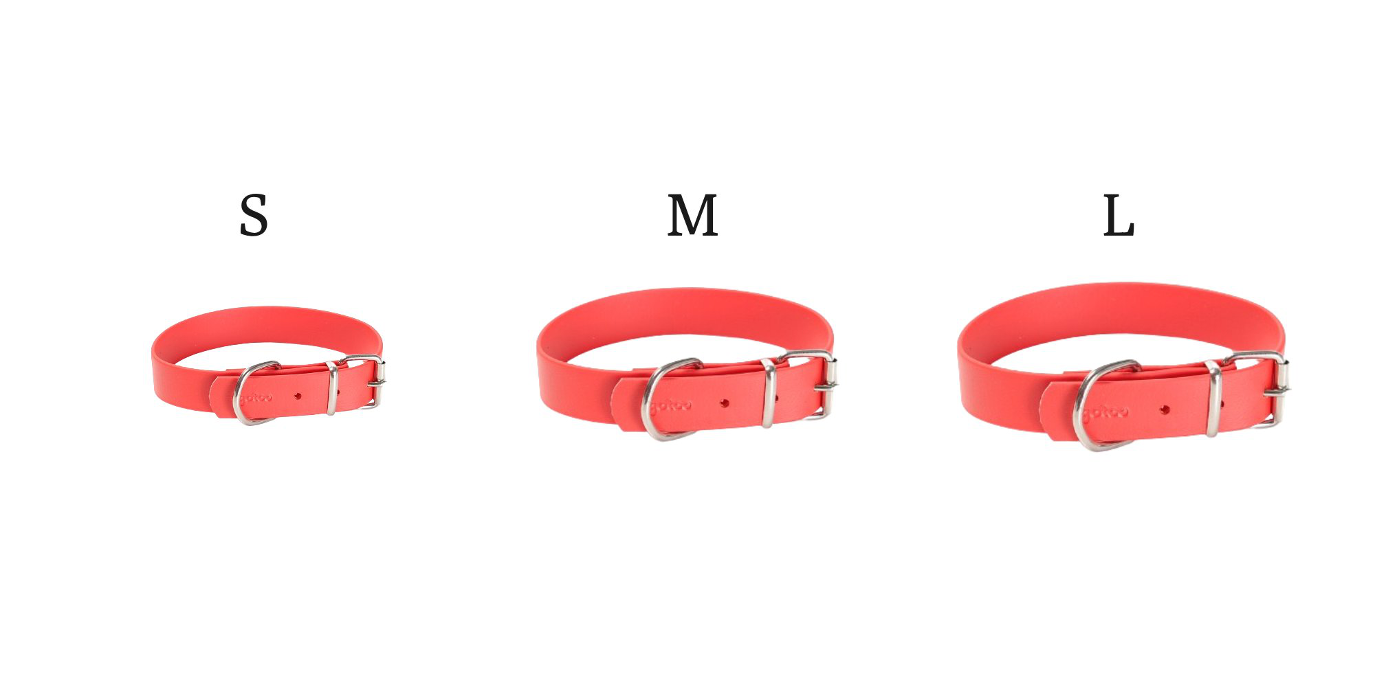Gotoo - Collier Premium Biotane Rouge pour Chien - S Image num&eacute;ro 3