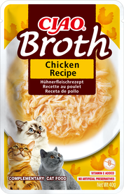 Inaba - Aliment Humide Ciao Broth Recette au Poulet pour Chats - 40g