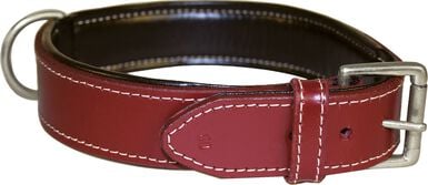 Bobby - Collier Classique Haute Finition Rouge pour Chiens