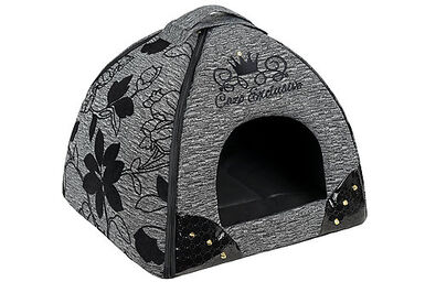 Cazo - Abri Noir pour Chien et Chat - 47x46x40