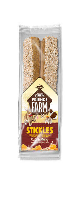 Tiny Friends Farm - Biscuits &agrave; l'Avoine et Miel en Baguette pour Lapin - 80g Image num&eacute;ro 1