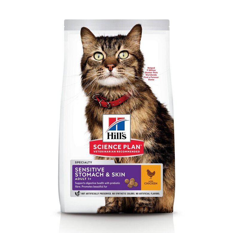 Hill's Science Plan - Sensitive Stomach & Skin Croquettes Pour Chat Au Poulet  -  1,5kg Image numéro 1 Hill's Science Plan - Sensitive Stomach & Skin Croquettes Pour Chat Au Poulet  -  1,5kg Image numéro 1