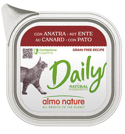 Almo Nature - P&acirc;t&eacute;e Dailygrain Free Canard - 100g Image num&eacute;ro 1
