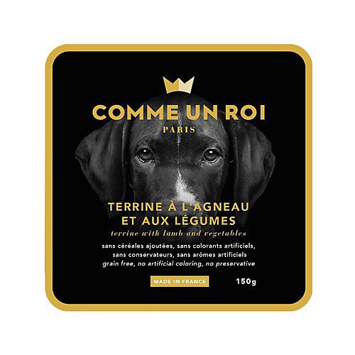 Comme Un Roi - Terrine &agrave; l'Agneau et aux L&eacute;gumes pour Chien - 150g Image num&eacute;ro 1