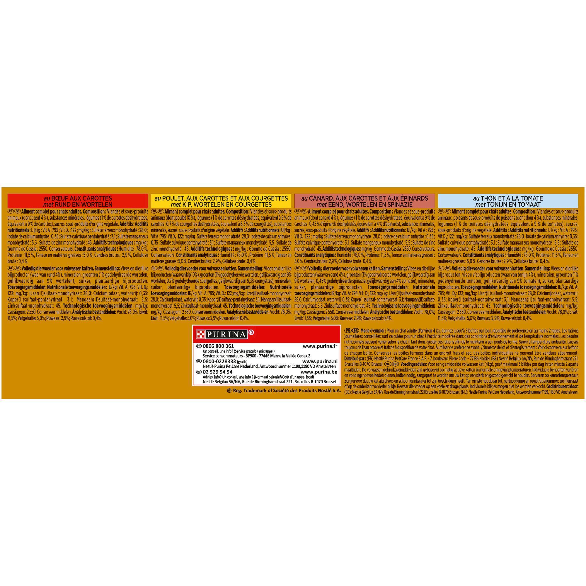 Gourmet - Les Terrines Gold aux aux L&eacute;gumes pour Chat - 12x85g Image num&eacute;ro 6