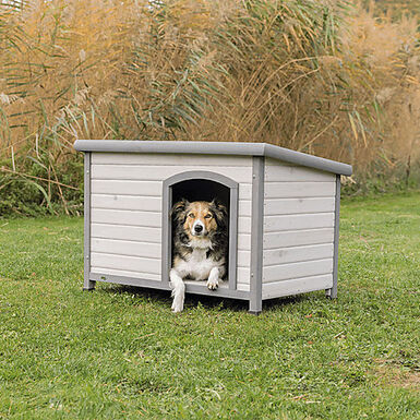 Trixie - natura niche pour chiens Classic à toit plat, M–L: 104 × 72 × 68 cm, gris