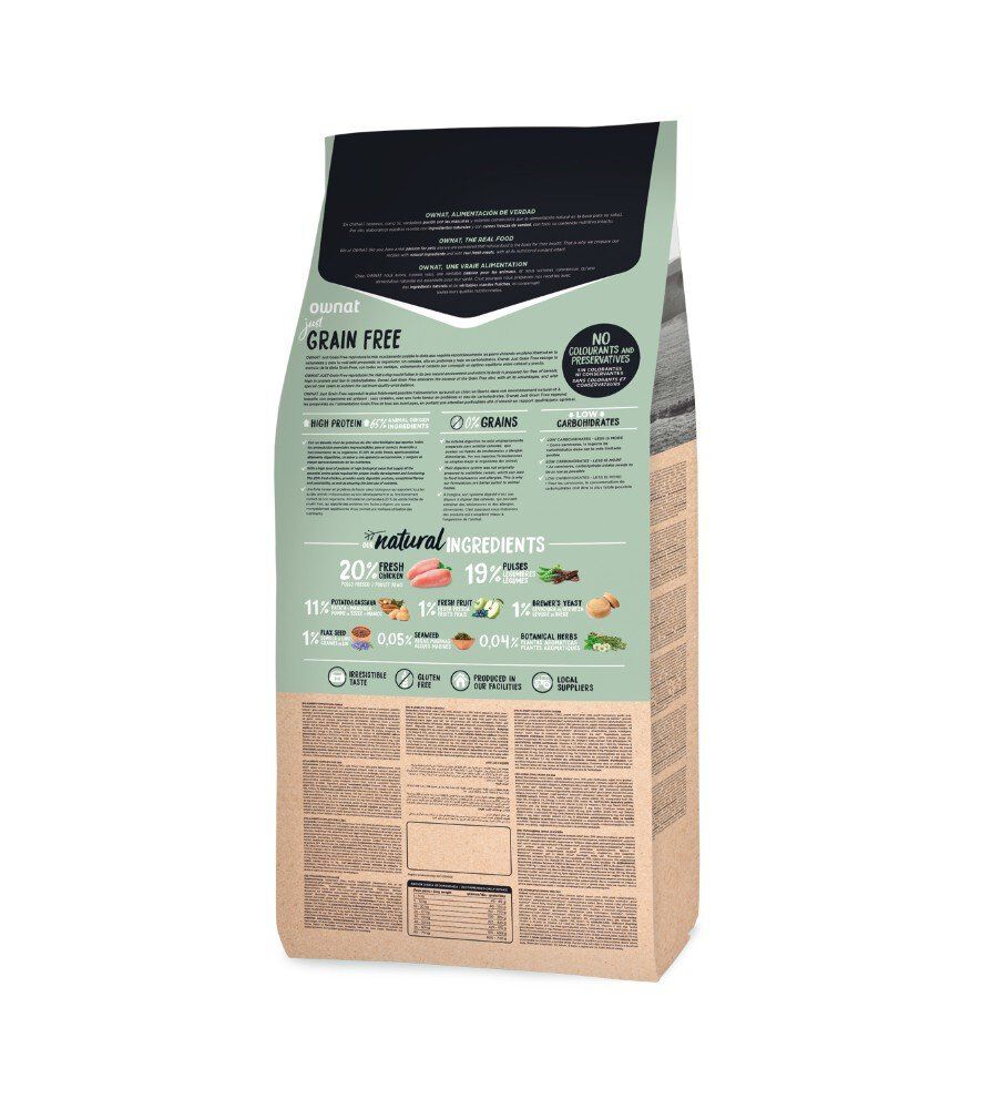Ownat - Croquettes Just Grain Free Poulet pour Chiens - 3Kg Image num&eacute;ro 2