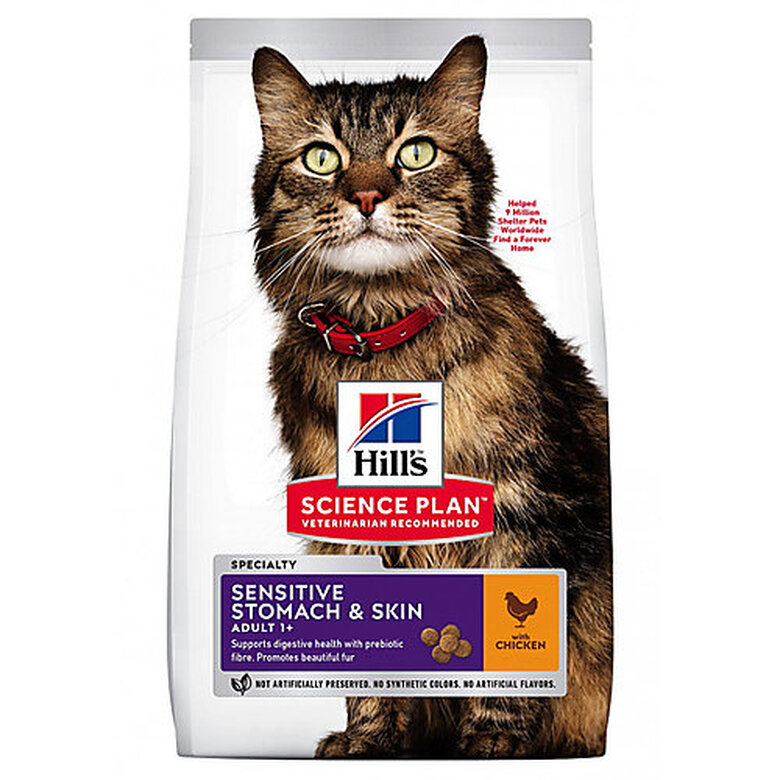 Hill's Science Plan - Croquettes Sensitive Stomach & Skin pour Chats - 1,5Kg image number null