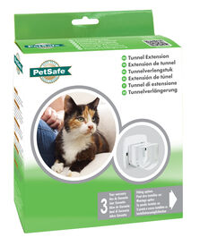 PetSafe - Tunnel Extension Porte Luxe 400 pour Chats - Blanc