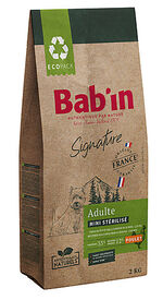 Bab'in - Croquettes Poulet pour Chien Mini Stérilisé