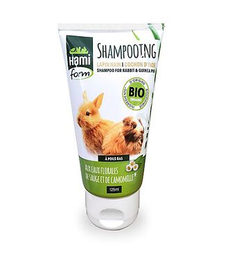 Hamiform - Shampoing sans Rinçage pour Lapin Nain et Cochon d'Inde Poils ras - 125ml
