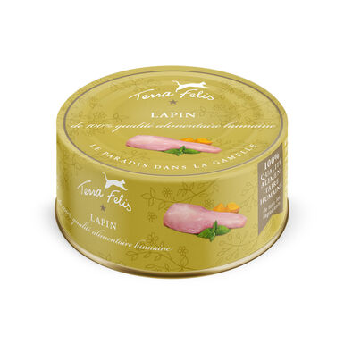 Terra Felis - Aliment Naturel au Lapin pour Chats - 80g