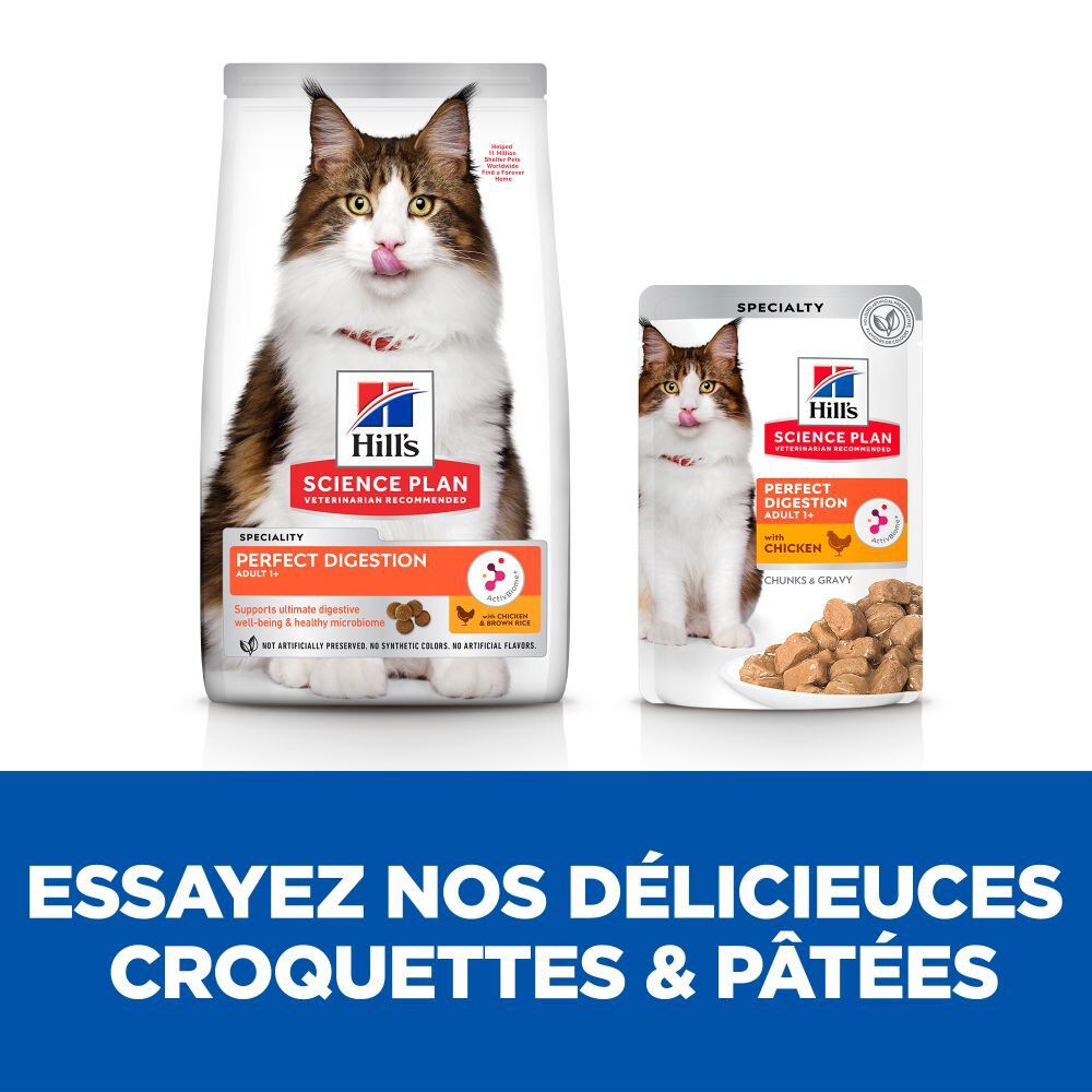 Hill's Science Plan - Perfect Digestion Croquettes Pour Chat -  3kg Image num&eacute;ro 5