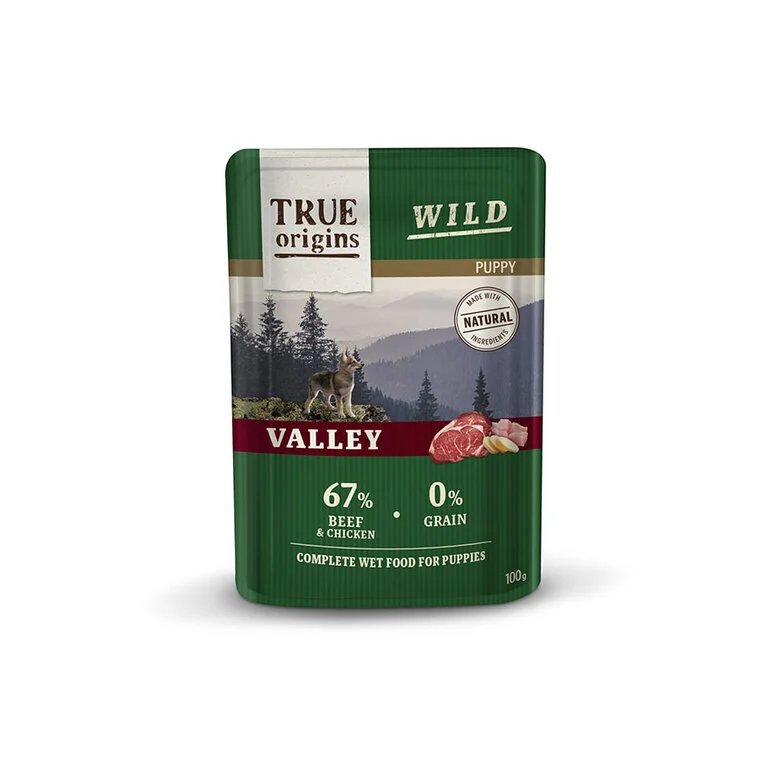 True Origins Wild - Repas Sachet Fraîcheur Bœuf & Poulet pour Chiots - 100G Image numéro 1 True Origins Wild - Repas Sachet Fraîcheur Bœuf & Poulet pour Chiots - 100G Image numéro 1