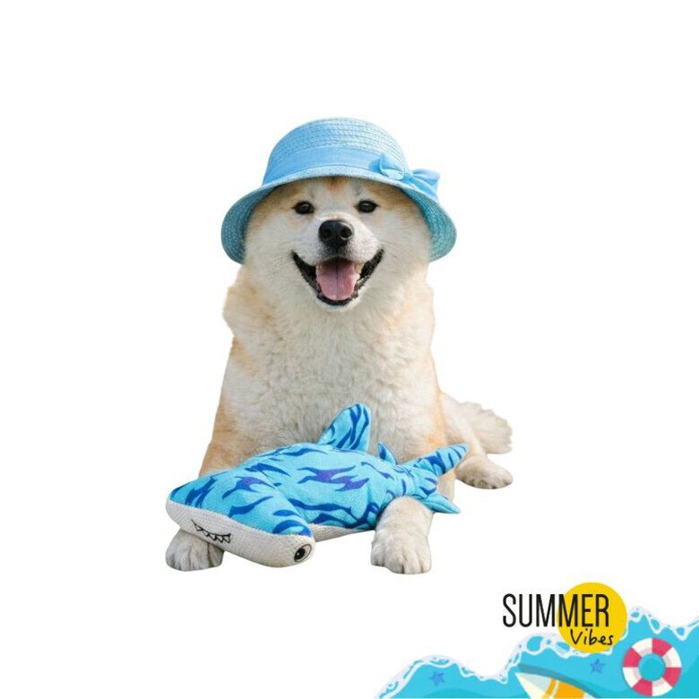 Summer Vibes - Peluche Requin Marteau Flottante et Sonore pour Chiens - 32cm Image num&eacute;ro 1