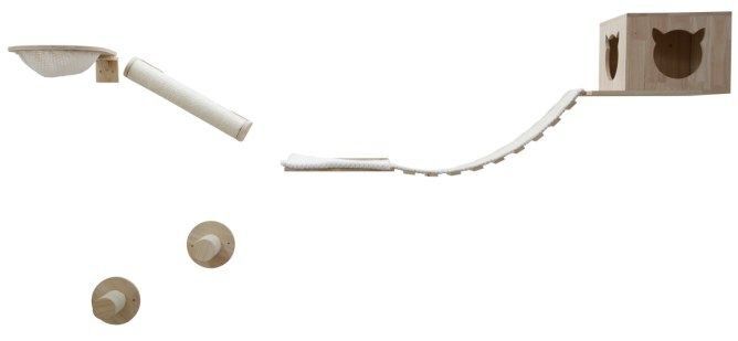 Kerbl - Mur d'escalade Anden pour chats - 8pcs Image num&eacute;ro 1