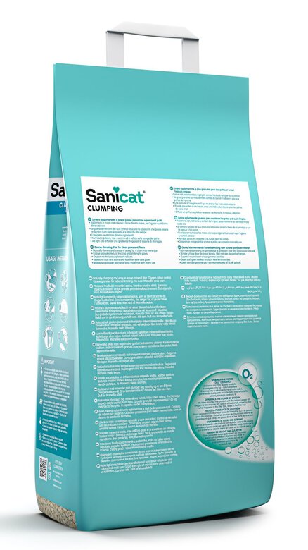 Sanicat - Litière Agglomerante à l'Oxygene Actif pour Chat - 16L Image numéro 2 Sanicat - Litière Agglomerante à l'Oxygene Actif pour Chat - 16L Image numéro 2