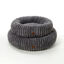 Leeby - Panier Donut en Velours C&ocirc;tel&eacute; Gris pour Chien - S Indicateur image num&eacute;ro 3