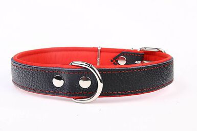 Yogipet - Collier en Cuir pour Chien - Rouge